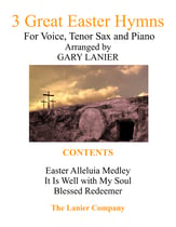 3 GREAT EASTER HYMNS (Voice, Tenor Sax & Piano with Score/Parts) P.O.D cover